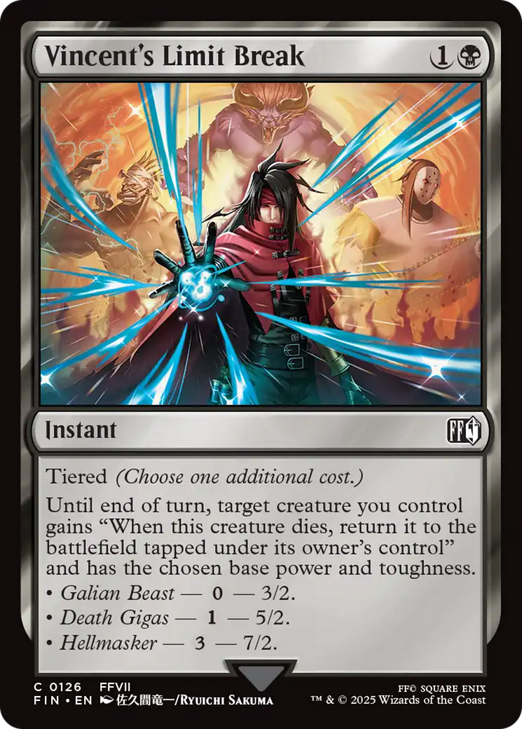 Vincent's Limit Break (FIN-126) - FINAL FANTASY Foil | Grognard Games