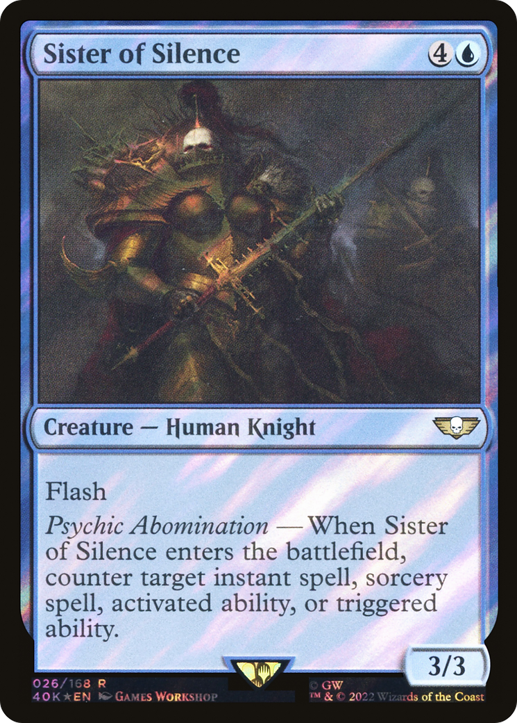 Sister of Silence (Surge Foil) [Universes Beyond: Warhammer 40,000] | Grognard Games