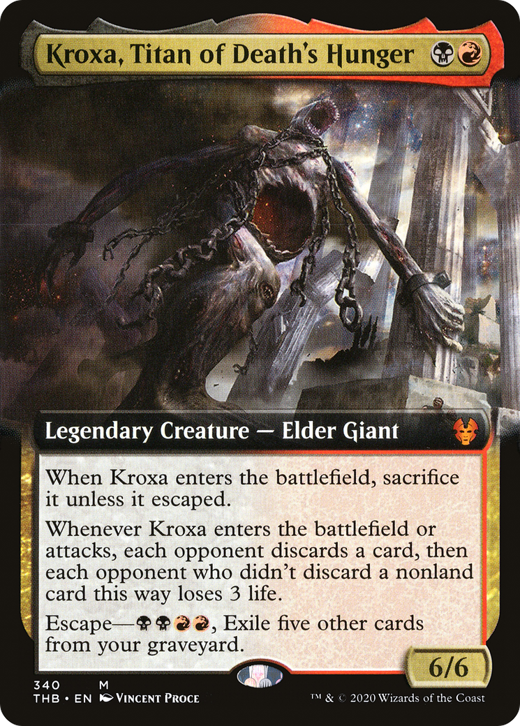 Kroxa, Titan of Death's Hunger (Extended) [Theros Beyond Death] | Grognard Games