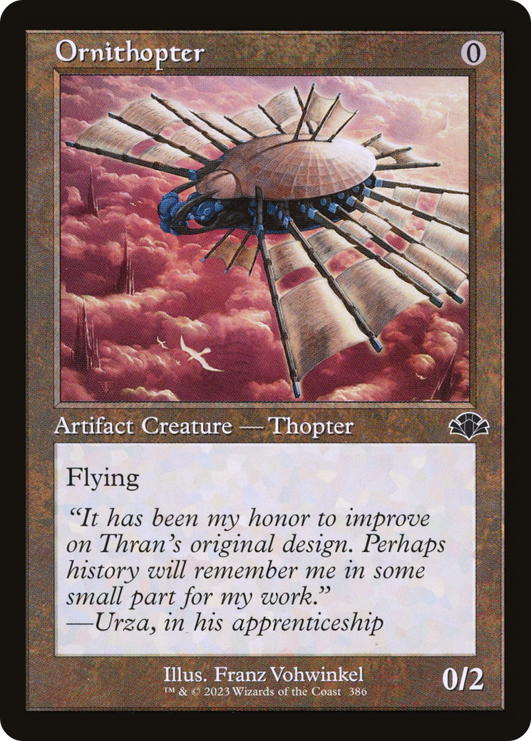 Ornithopter (Retro) [Dominaria Remastered] | Grognard Games