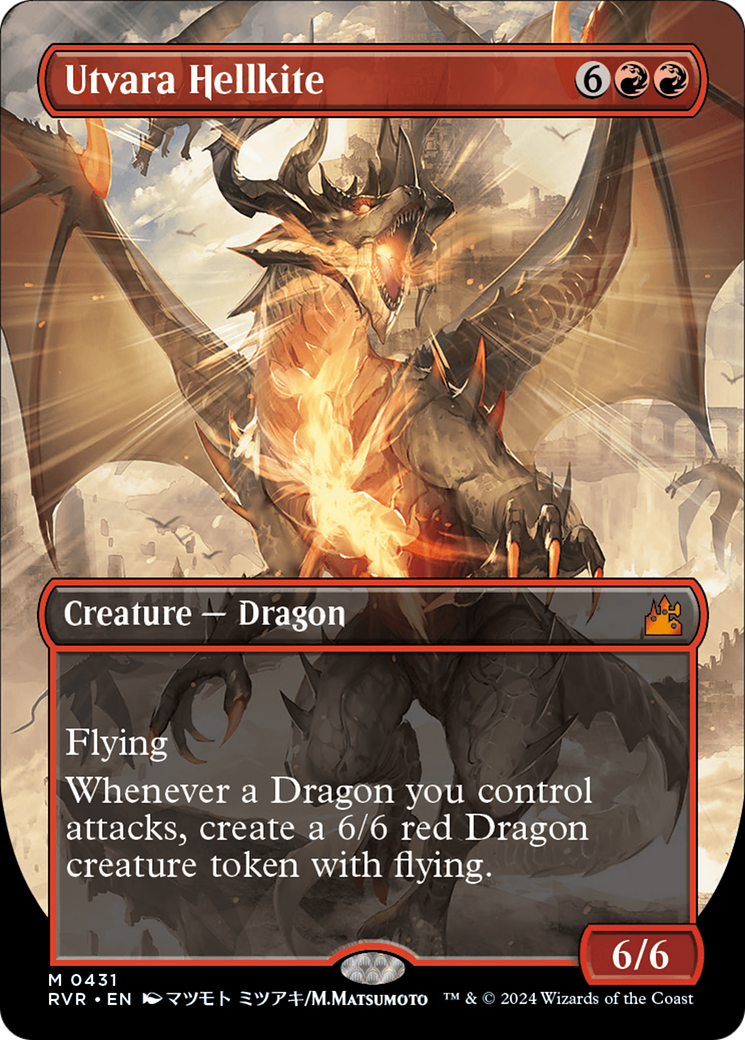 Utvara Hellkite (Anime Borderless) [Ravnica Remastered] | Grognard Games