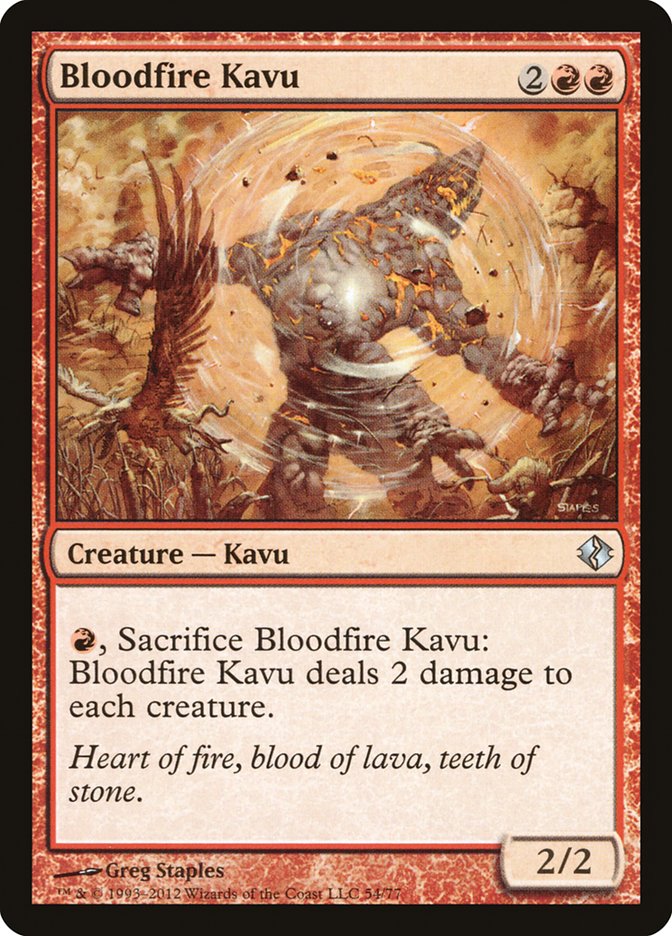 Bloodfire Kavu [Duel Decks: Venser vs. Koth] | Grognard Games