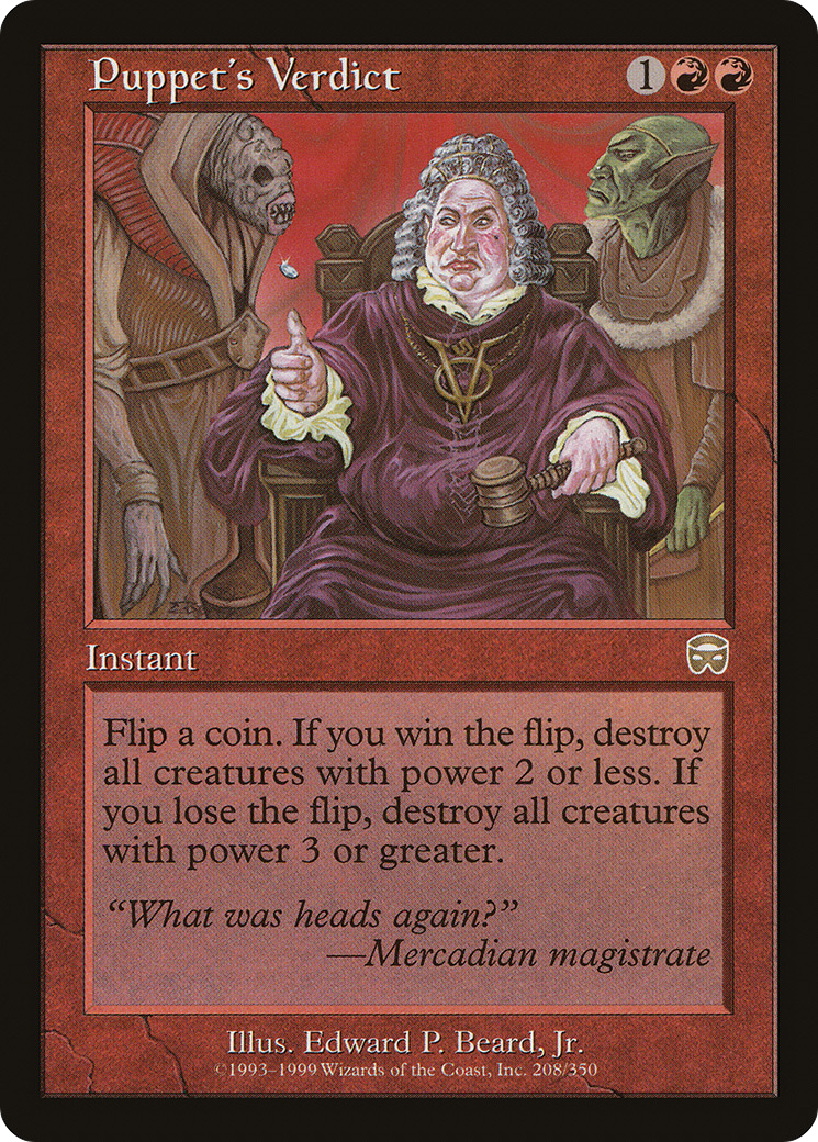 Puppet's Verdict [Mercadian Masques] | Grognard Games