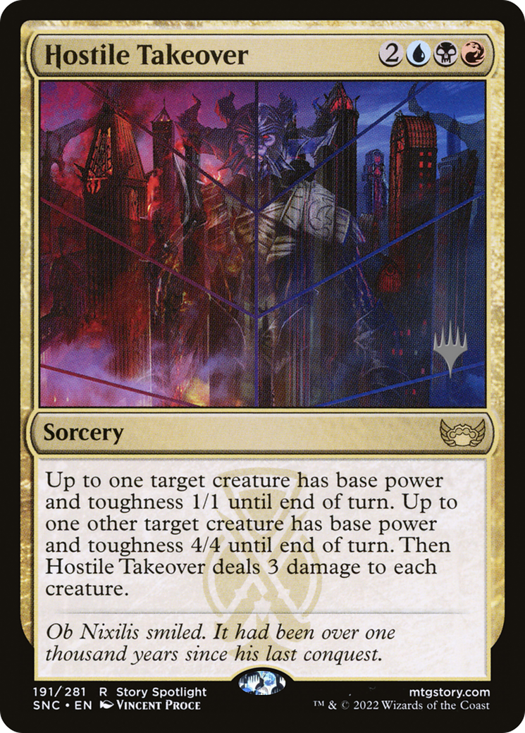 Hostile Takeover (Promo Pack) [Streets of New Capenna Promos] | Grognard Games