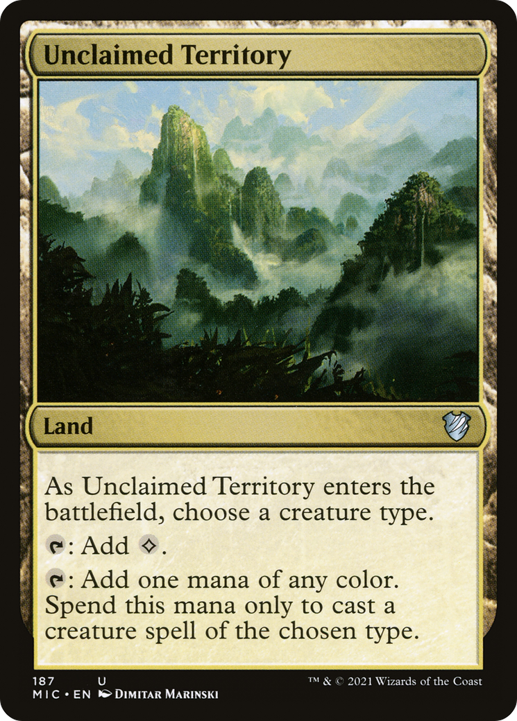 Unclaimed Territory [Innistrad: Midnight Hunt Commander] | Grognard Games