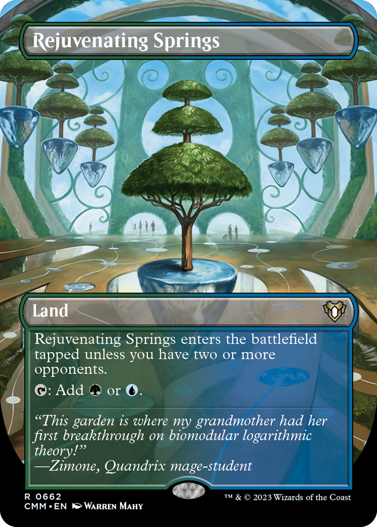 Rejuvenating Springs (Borderless Alternate Art) [Commander Masters] | Grognard Games