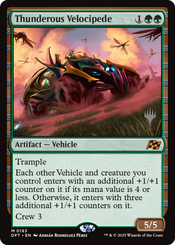 Thunderous Velocipede (Promo Pack) [Aetherdrift Promos] | Grognard Games