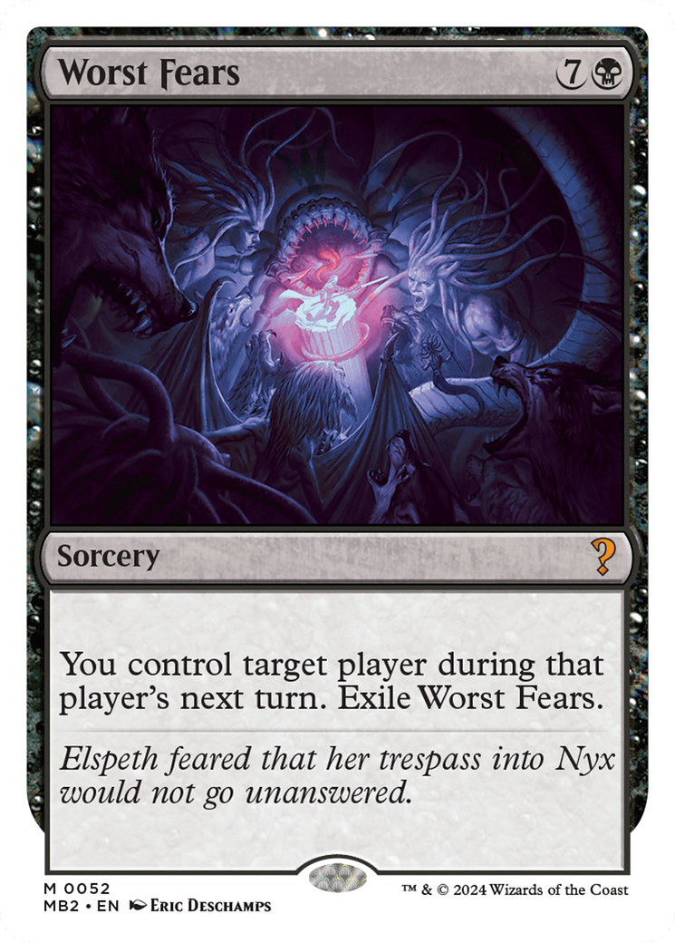 Worst Fears (White Border) [Mystery Booster 2] | Grognard Games
