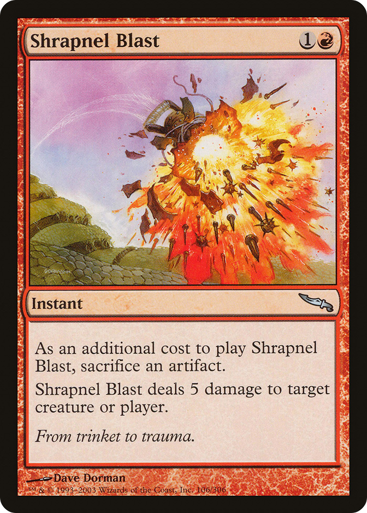 Shrapnel Blast [Mirrodin] | Grognard Games