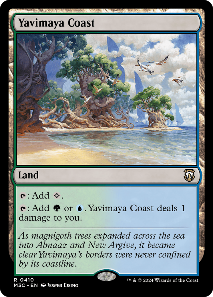 Yavimaya Coast (Ripple Foil) [Modern Horizons 3 Commander] | Grognard Games