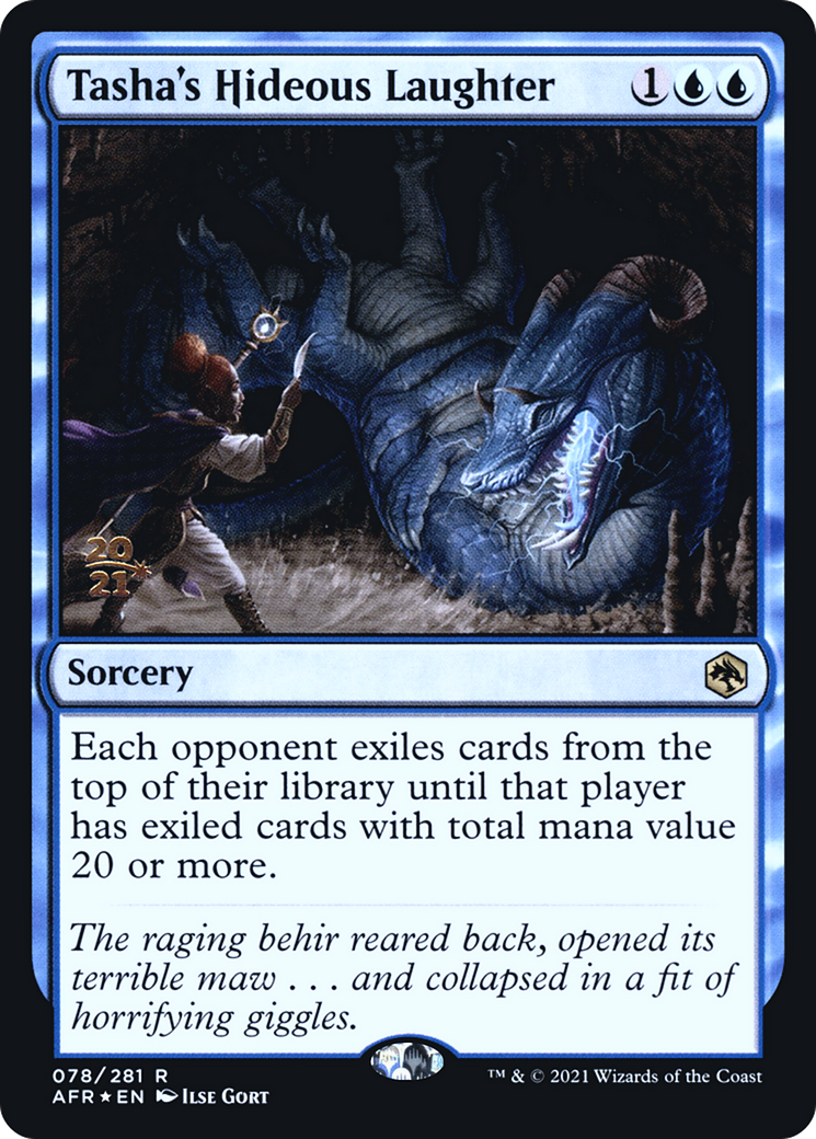 Tasha's Hideous Laughter [Dungeons & Dragons: Adventures in the Forgotten Realms Prerelease Promos] | Grognard Games