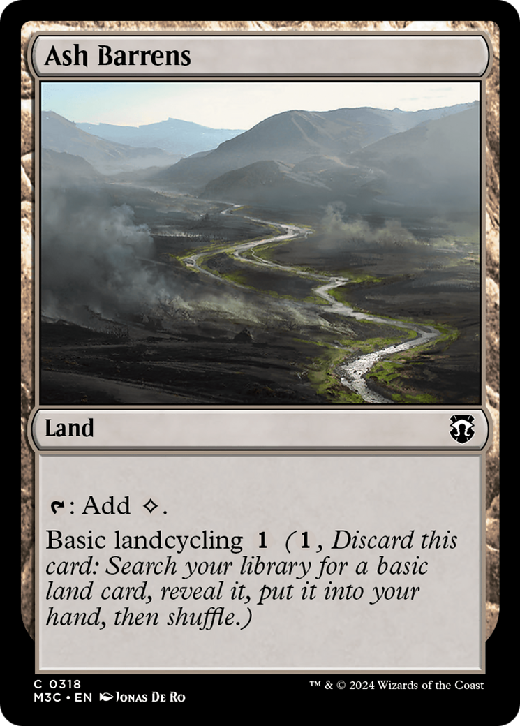 Ash Barrens (Ripple Foil) [Modern Horizons 3 Commander] | Grognard Games