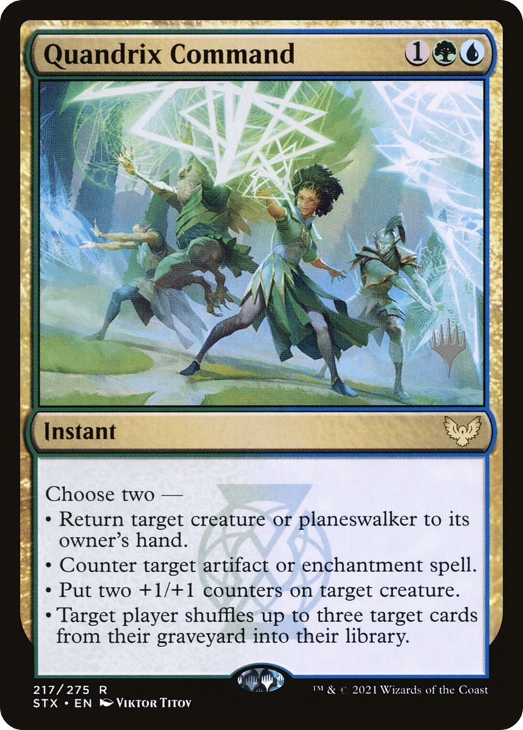 Quandrix Command (Promo Pack) [Strixhaven: School of Mages Promos] | Grognard Games