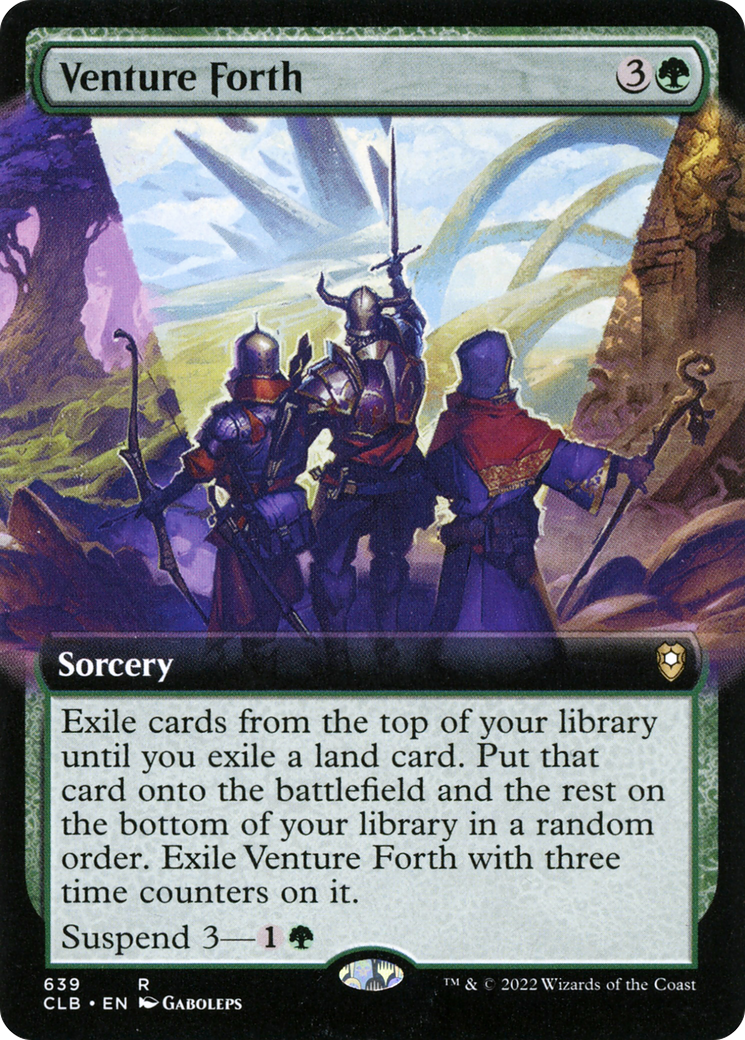 Venture Forth (Extended Art) [Commander Legends: Battle for Baldur's Gate] | Grognard Games