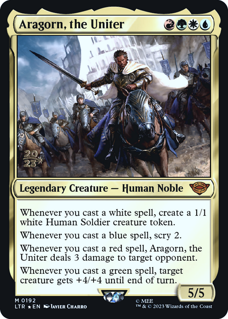 Aragorn, the Uniter [The Lord of the Rings: Tales of Middle-Earth Prerelease Promos] | Grognard Games