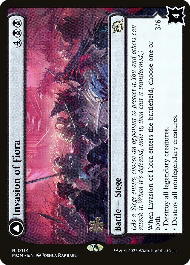 Invasion of Fiora // Marchesa, Resolute Monarch [March of the Machine Prerelease Promos] | Grognard Games