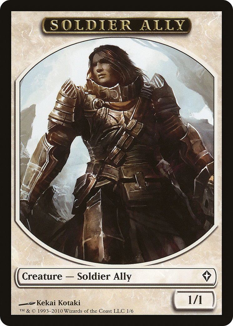 Soldier Ally [Worldwake Tokens] | Grognard Games