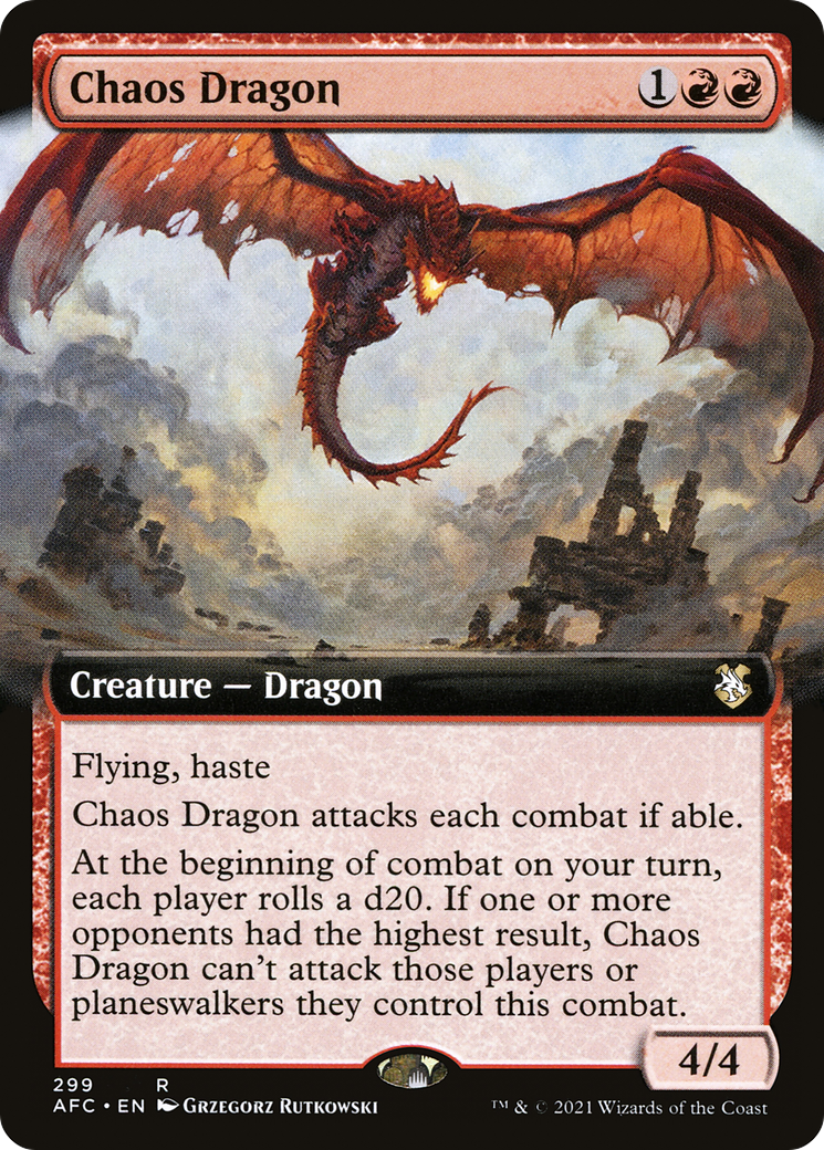 Chaos Dragon (Extended) [Dungeons & Dragons: Adventures in the Forgotten Realms Commander] | Grognard Games