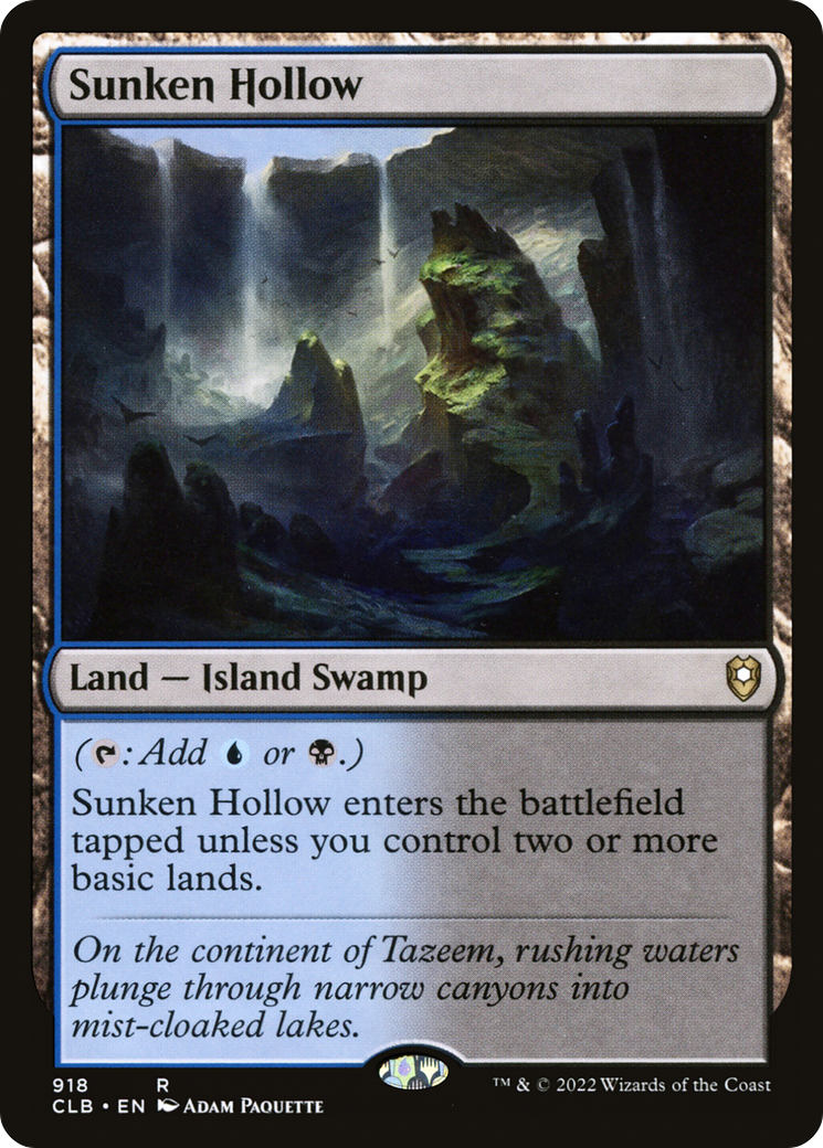 Sunken Hollow [Commander Legends: Battle for Baldur's Gate] | Grognard Games