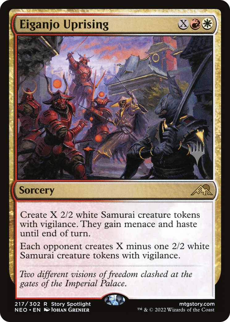 Eiganjo Uprising (Promo Pack) [Kamigawa: Neon Dynasty Promos] | Grognard Games