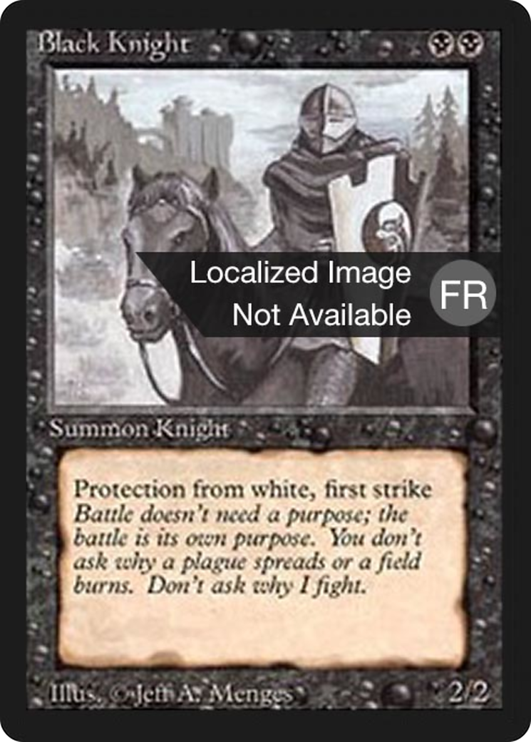 Black Knight [Foreign Black Border] | Grognard Games