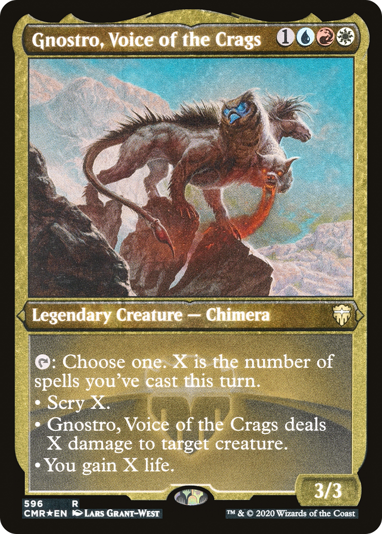 Gnostro, Voice of the Crags (Etched) [Commander Legends] | Grognard Games