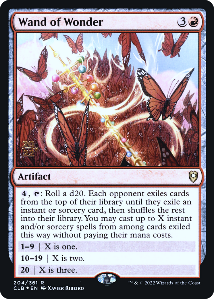 Wand of Wonder [Commander Legends: Battle for Baldur's Gate Prerelease Promos] | Grognard Games
