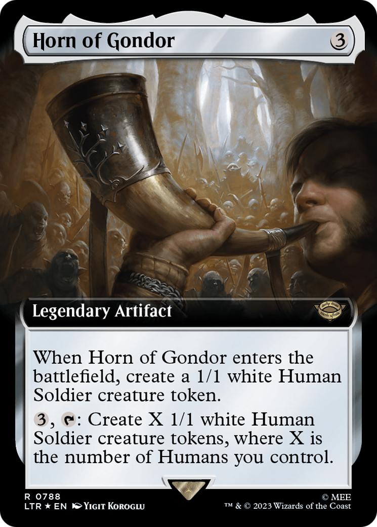 Horn of Gondor (Extended Art) (Surge Foil) [The Lord of the Rings: Tales of Middle-Earth] | Grognard Games