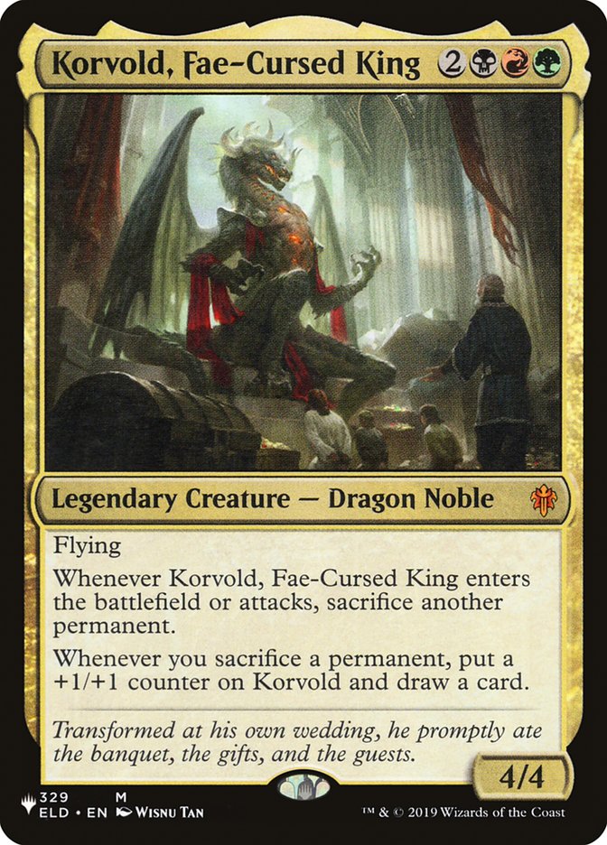 Korvold, Fae-Cursed King [The List] | Grognard Games