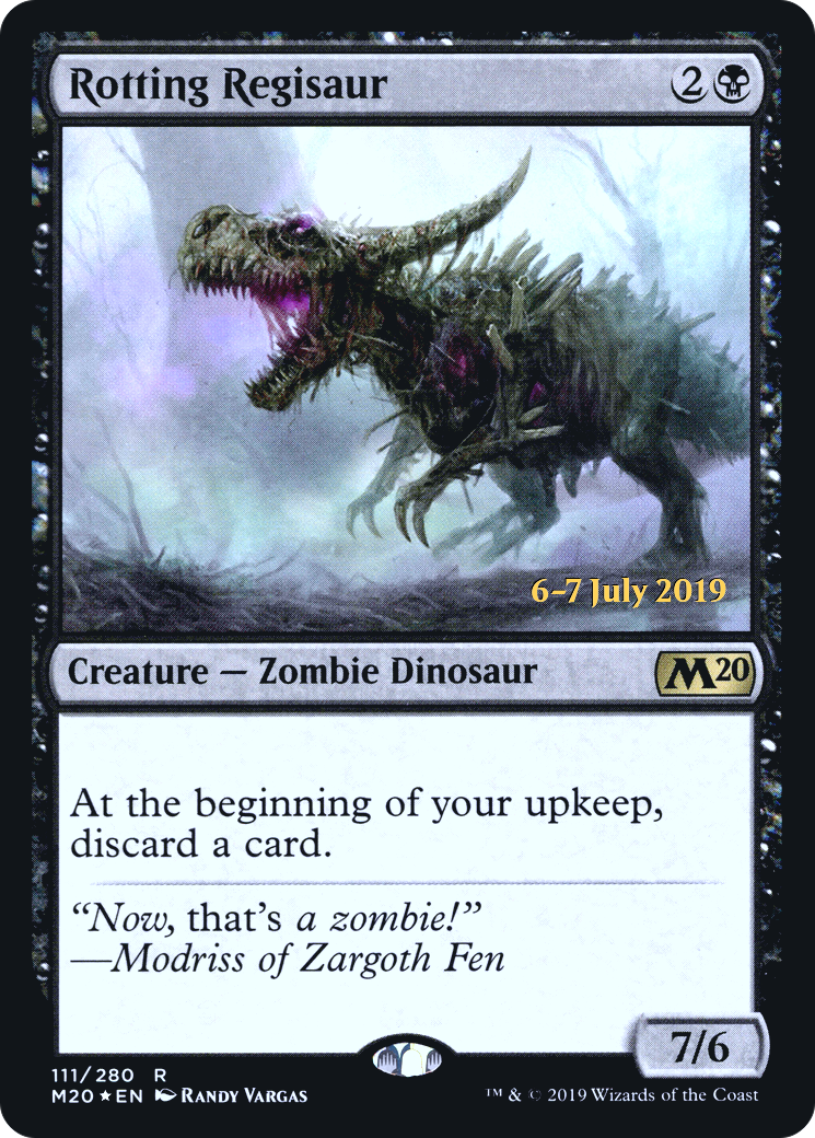Rotting Regisaur  [Core Set 2020 Prerelease Promos] | Grognard Games