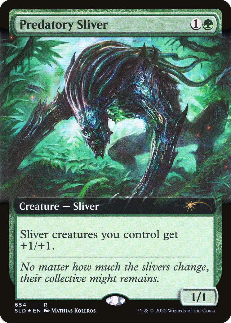 Predatory Sliver (Extended Art) [Secret Lair Drop Promos] | Grognard Games