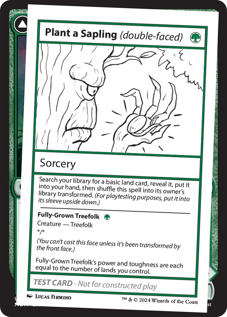 Plant a Sapling (double-faced) [Mystery Booster 2 Playtest Cards] | Grognard Games