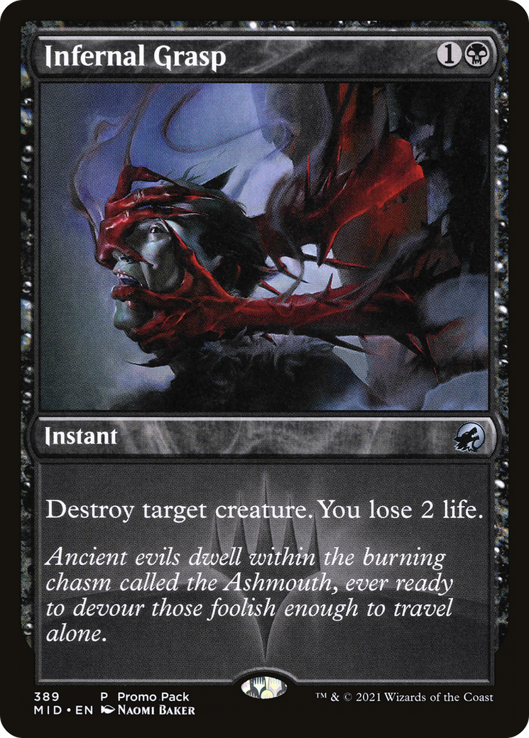 Infernal Grasp (Promo Pack) [Innistrad: Midnight Hunt Promos] | Grognard Games