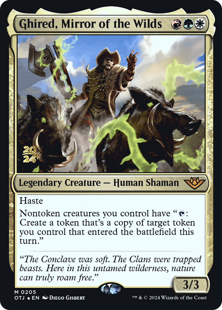 Ghired, Mirror of the Wilds [Outlaws of Thunder Junction Prerelease Promos] | Grognard Games