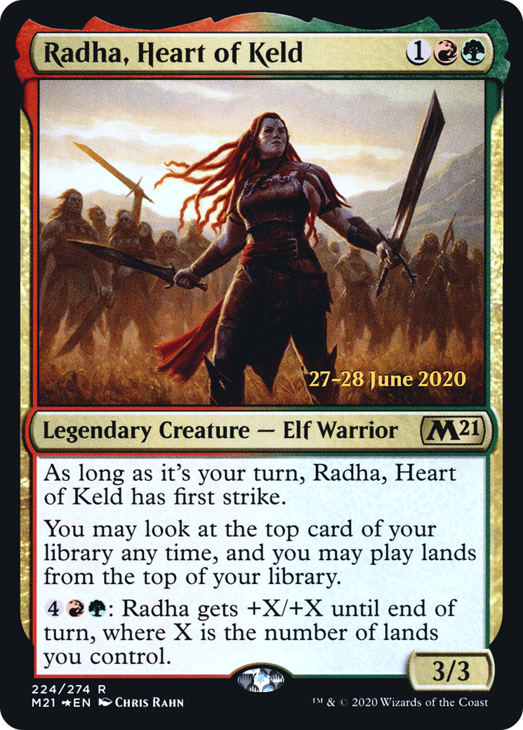 Radha, Heart of Keld  [Core Set 2021 Prerelease Promos] | Grognard Games