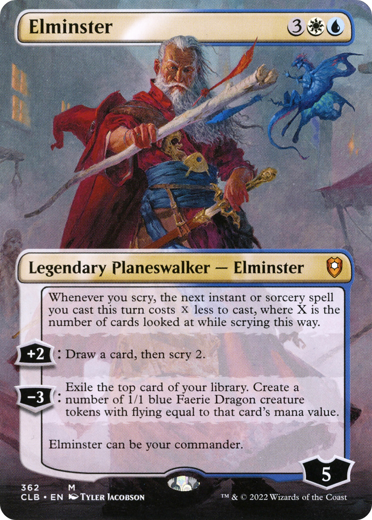 Elminster (Borderless) [Commander Legends: Battle for Baldur's Gate] | Grognard Games