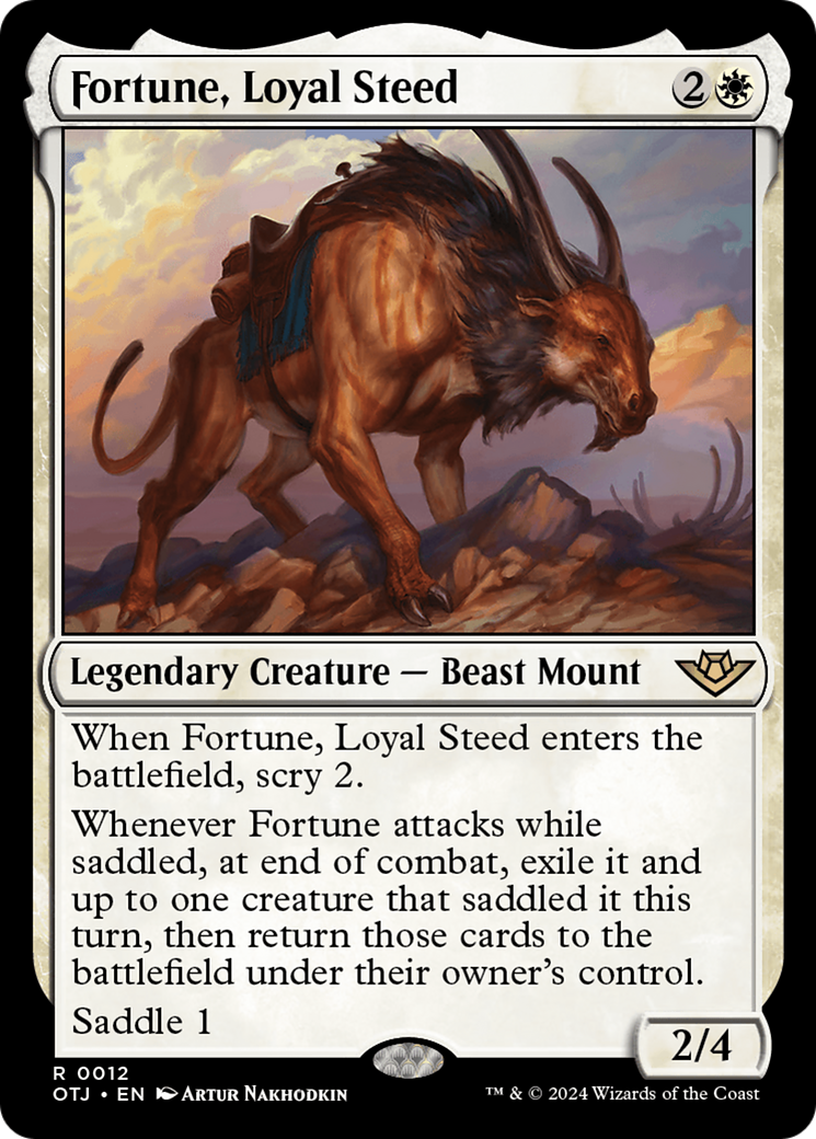 Fortune, Loyal Steed (OTJ-012) - Outlaws of Thunder Junction Foil | Grognard Games