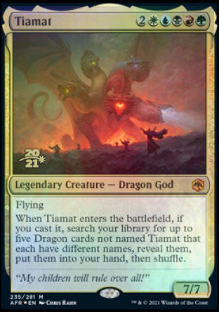 Tiamat [Dungeons & Dragons: Adventures in the Forgotten Realms Prerelease Promos] | Grognard Games