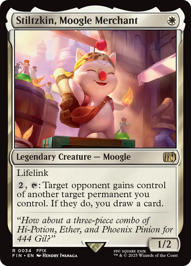 Stiltzkin, Moogle Merchant [FINAL FANTASY] | Grognard Games