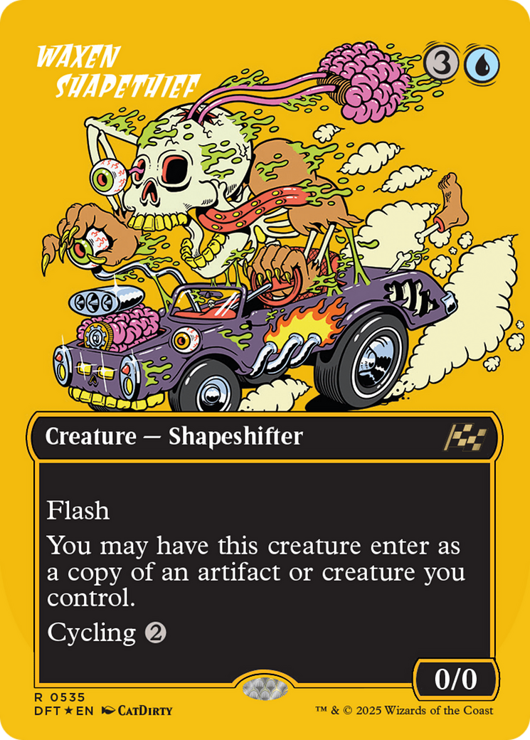 Waxen Shapethief (Borderless) (First-Place Foil) [Aetherdrift] | Grognard Games