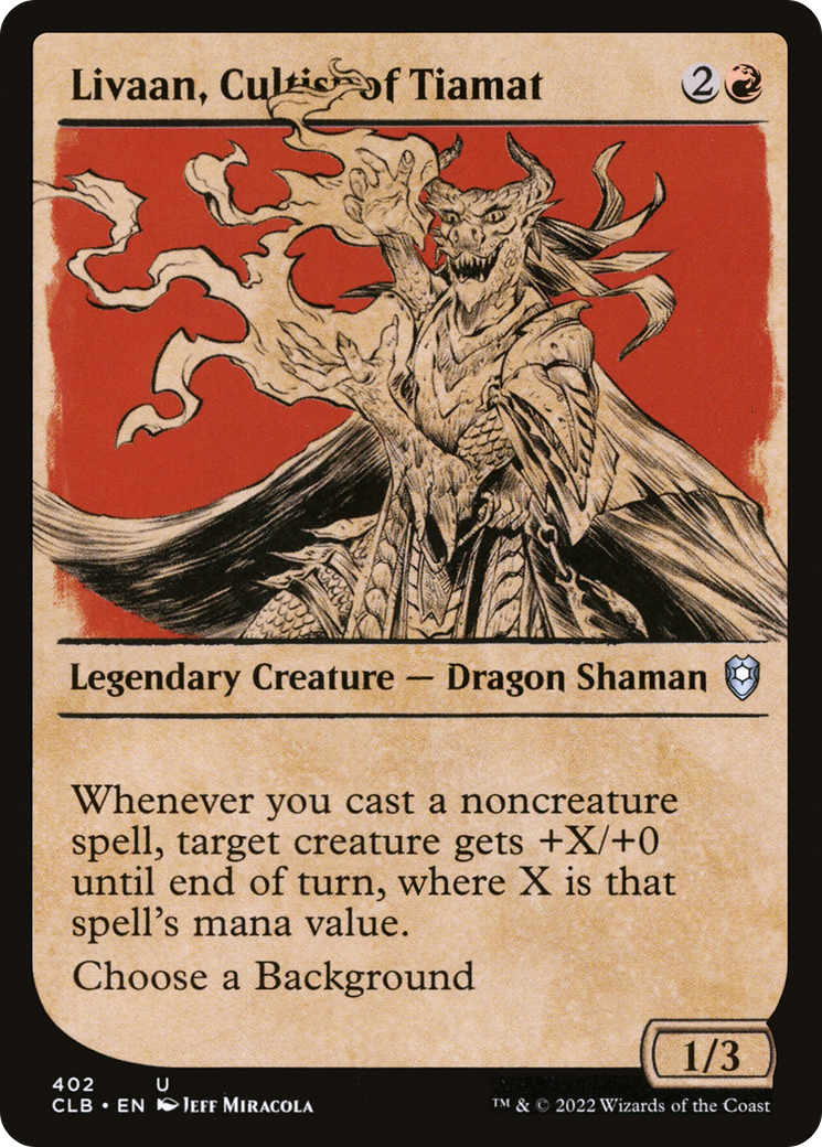 Livaan, Cultist of Tiamat (Showcase) [Commander Legends: Battle for Baldur's Gate] | Grognard Games