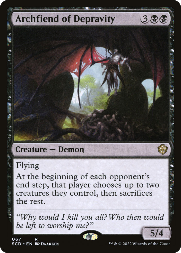 Archfiend of Depravity [Starter Commander Decks] | Grognard Games
