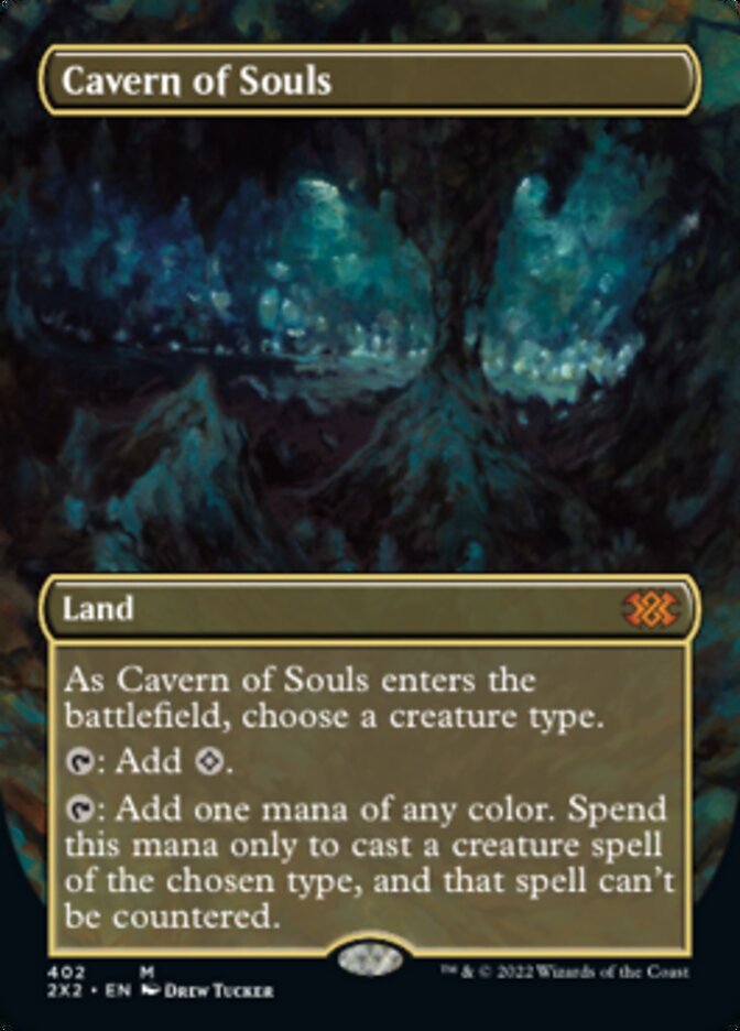 Cavern of Souls (Borderless Alternate Art) [Double Masters 2022] | Grognard Games