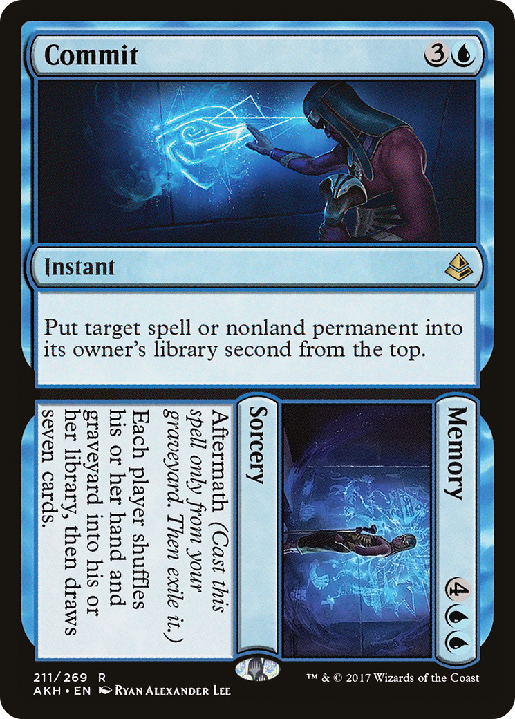 MtG Amonkhet Rare Commit // Memory #211 MtG Amonkhet Rare Commit // Memory #211