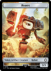 Robot // Treasure (019) Double-Sided Token [Fallout Tokens] | Grognard Games