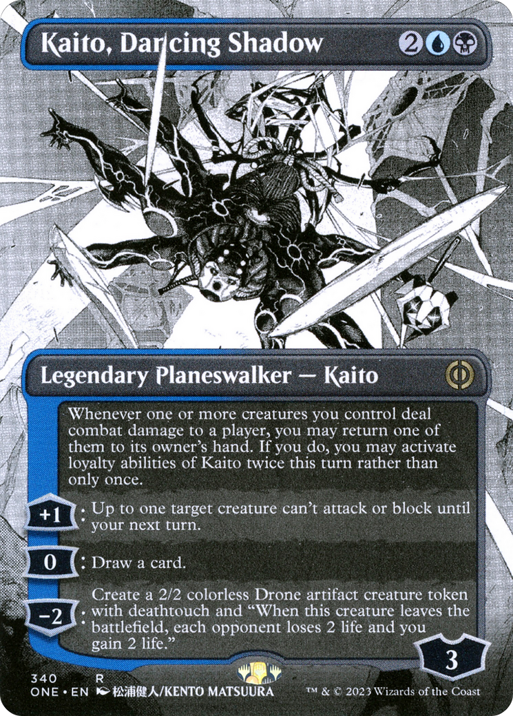 Kaito, Dancing Shadow (Borderless Manga) [Phyrexia: All Will Be One] | Grognard Games