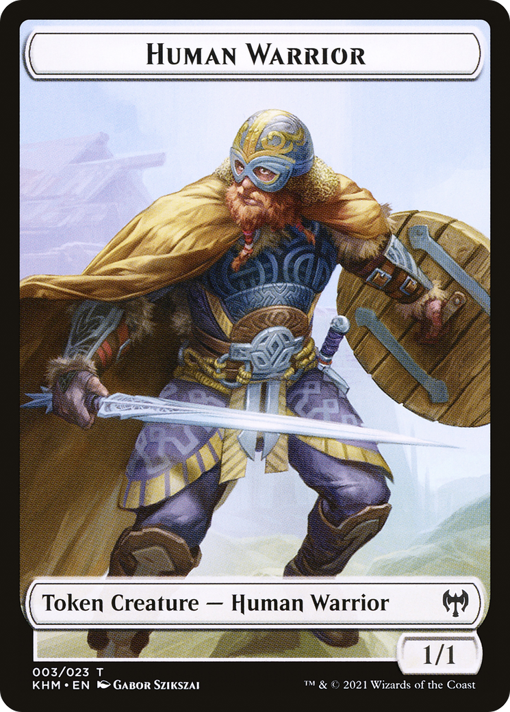 Human Warrior [Kaldheim Tokens] | Grognard Games