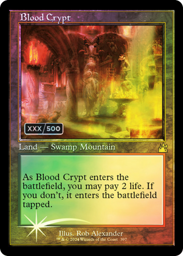 Blood Crypt (Retro) (Serialized) [Ravnica Remastered] | Grognard Games