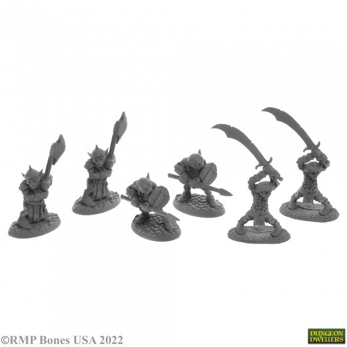 Dungeon Dwellers 07044 Goblin Warriors (6) | Grognard Games