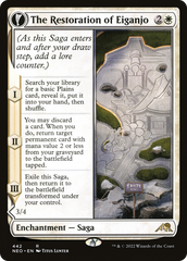 The Restoration of Eiganjo // Architect of Restoration (Extended Art) [Kamigawa: Neon Dynasty] | Grognard Games